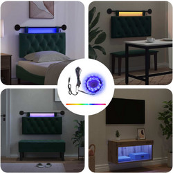 VidaXL Λωρίδα LED 2 τμχ. Μαύρο SMD5050