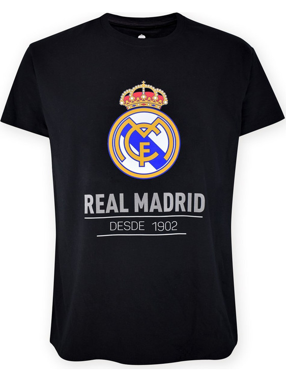 Safta Real Madrid CF Παιδικό T-Shirt Μαύρο «Since 1902» RM1CE90