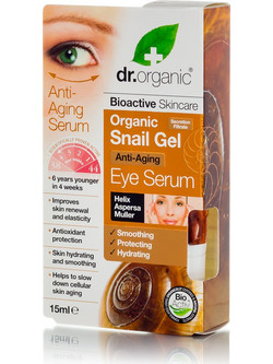 Dr. Organic Snail Gel Eye Αντιγηραντικό Ενυδατικό Serum Ματιών με Εκχύλισμα Σαλιγκαριού 15ml