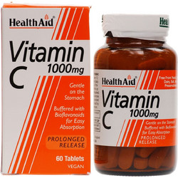 Health Aid Vitamin C 1000mg Prolonged Release 60 Ταμπλέτες