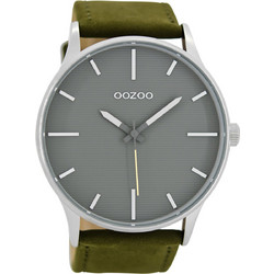 Oozoo Timepices Γυναικείο Ρολόι με Πράσινο Δερμάτινο Λουράκι C8553