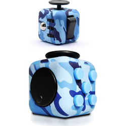 Anti Stress Fidget Cube Αγχολυτικός Κύβος Camo Γαλάζιο (OEM)