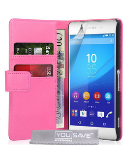 YouSave Θήκη - Πορτοφόλι Sony Xperia Z3+/Z4 - Pink (SE-HA03-Z088)