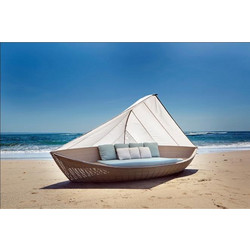 DAYBED BOAT- ΔΙΑΣΤΑΣΗ 4.40(Μ) Χ 1.60(Π) Χ 2.25(Υ) - αλουμινίου σκελετός με μαξιλάρια αδιάβροχα