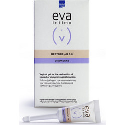 InterMed Eva Intima Restore pH 3.8 Gel Κολπική Γέλη με Υαλουρονικό Οξύ 9x5gr
