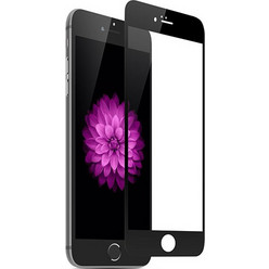 Σκληρυμένο Γυαλί (Tempered Glass) Προστασίας Οθόνης Πλήρης Κάλυψης για iPhone 6 6s (Ιαπωνικό Γυαλί Asashi) - Μαύρο