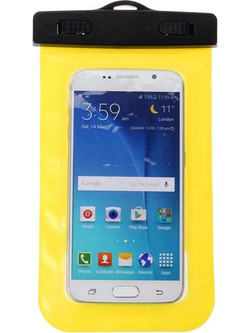 Αδιάβροχη θήκη για κινητά / mp3 έως 5.7 intses - Κίτρινο Transparent Waterproof Case for various mobile phones (OEM)