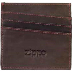 Θήκη για κάρτες Zippo mocca δερμάτινη 2.005.127