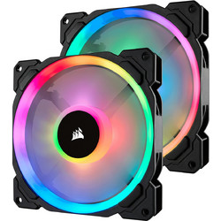 Corsair LL140 Dual Light Loop Case Fan 140mm RGB με Σύνδεση 4-Pin PWM 2τμχ