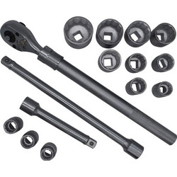 Kraft World Επαγγελματικό Σετ Κλειδιά 3/4" με Καστάνια 16 τεμ. KT-16 - Kraft Line Germany