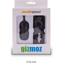 Seven Creations Gizmoz Δονητής Egg για Ζευγάρια με Τηλεχειριστήριο Μαύρος