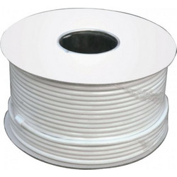 FTT2-004/TUBE ANTENA TV COAXIAL CABLE 100m WHITE ΚΑΛΩΔΙΟ ΚΕΡΑΙΑΣ ΟΜΟΑΞΟΝΙΚΟ ΛΕΥΚΟ ΚΟΥΛΟΥΡΑ RG6U 64