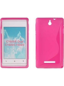 Sony Xperia C1605/E Dual - C1505/C Θήκη Gel TPU S-Line - Ροζ