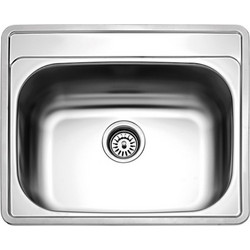 Fortinox Valley 25060 Ένθετος Νεροχύτης Inox Ματ 60x50cm