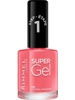 Rimmel London Super Gel 032 Cocktail Passion Gloss Βερνίκι Νυχιών Μακράς Διαρκείας 12ml