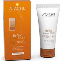 Atache Be Sun Color Αντηλιακή Κρέμα Προσώπου Αντιγηραντική με Χρώμα SPF50+ 50ml