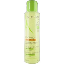 A-Derma Exomega Control Emollient Βρεφικό Σαμπουάν & Αφρόλουτρο για Ατοπικό Δέρμα Βρώμη 500ml