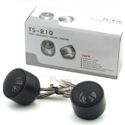 TS-210 Σετ Tweeter Αυτοκινήτου Στρογγυλά 100W RMS 93dB