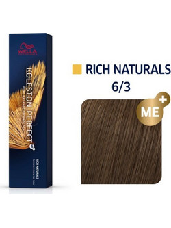 Wella Koleston Perfect Me+ Rich Naturals 6/3 Ξανθό Σκούρο Χρυσό Μόνιμη Βαφή Μαλλιών 60ml