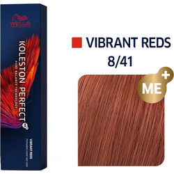 Wella Koleston Perfect Me+ Vibrant Reds 8/41 Ξανθό Ανοιχτό Κόκκινο Σαντρέ Μόνιμη Βαφή Μαλλιών 60ml