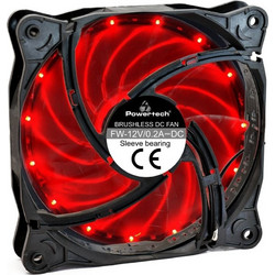 Powertech PT-908 Case Fan 120mm με Σύνδεση 3-Pin Red