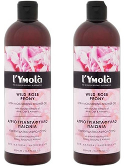 L'Ymola Wild Rose & Peony Ultra Moisturizing Αφρόλουτρο σε Gel 2x500ml