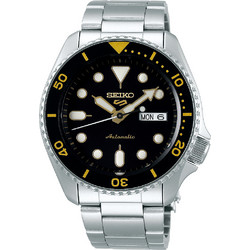 Seiko Ανδρικό Ρολόι Αυτόματο με Ασημί Μεταλλικό Μπρασελέ SRPD57K1