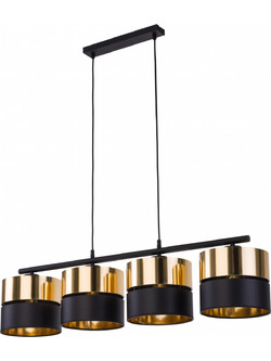 TK Lighting Hilton Κρεμαστό Φωτιστικό Οροφής Ράγα Πολύφωτο Μαύρο 4342