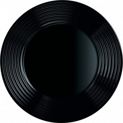 Luminarc Πιάτο Βαθύ Γυάλινο Harena Μαύρο 23cm L7610