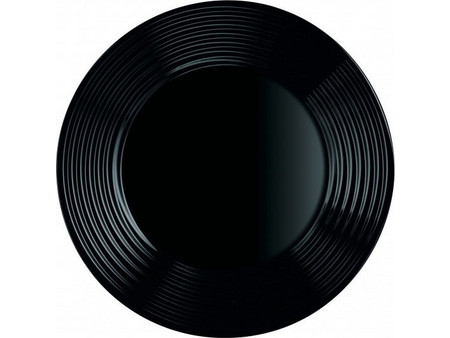 Luminarc Πιάτο Βαθύ Γυάλινο Harena Μαύρο 23cm L7610