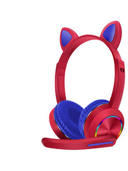 AKZ-K23 Ασύρματο Gaming Headset On Ear Red Blue