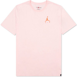 Jordan Sportswear Jumpman Air Embroidered Ανδρικό Αθλητικό T-Shirt Ροζ AH5296-805