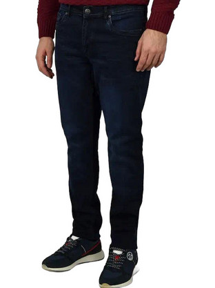 Marcus Ανδρικό Τζιν Παντελόνι Slim Εφαρμογή Navy Μπλε 14-200252