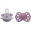 BIBS Infinity Symmetrical Ορθοδοντικές Πιπίλες Σιλικόνης 0m+ Fossil Grey Mauve 2τμχ