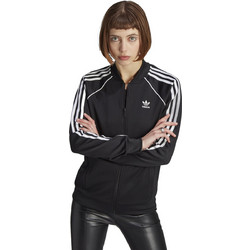 Adidas Adicolor Classics SST Γυναικεία Ζακέτα Φούτερ Μακριά με Φερμουάρ Μαύρη IK4034