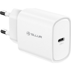 Tellur Φορτιστής Χωρίς Καλώδιο με Θύρα USB-C 20W Power Delivery White TLL151421