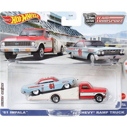 Mattel Hot Wheels Team Transport '61 Impala & '72 Chevy Ramp Truck