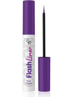 Golden Rose Flash Liner 107 Plum Purple Colored Πινέλο Eyeliner