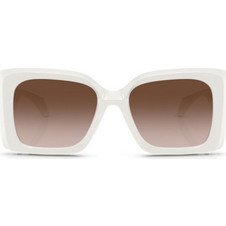 Versace VE4467U 546213 Γυναικεία Γυαλιά Ηλίου Τετράγωνα Κοκάλινα Λευκά με Καφέ Degradee Φακό