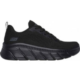 Skechers Engineered Knit Fashion Γυναικεία Sneakers Μαύρα 117385-BBK