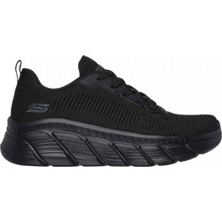 Skechers Engineered Knit Fashion Γυναικεία Sneakers Μαύρα 117385-BBK