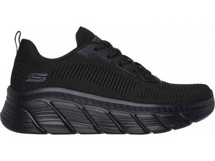 Skechers Engineered Knit Fashion Γυναικεία Sneakers Μαύρα 117385-BBK