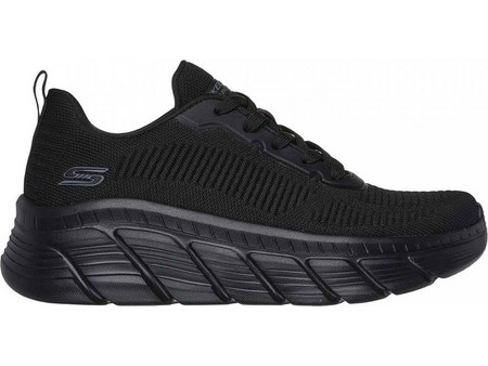 Skechers Engineered Knit Fashion Γυναικεία Sneakers Μαύρα 117385-BBK