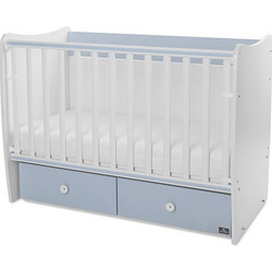 Lorelli Matrix Πολυμορφική Κούνια για Στρώμα 60x120cm White Baby Blue 10150600039P