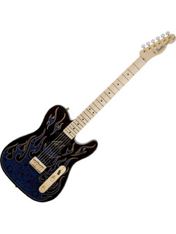Fender James Burton Ηλεκτρική Κιθάρα T Style με SSS Μαγνήτες και Ταστιέρα Maple Blue Paisley Flames