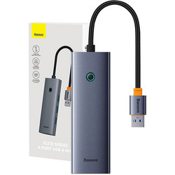Baseus B0005280A813-01 USB Hub 3.0 USB-A με 4 Θύρες USB-A / Ethernet