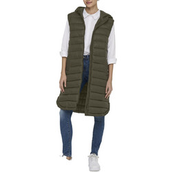 Only Melody Αμάνικο Γυναικείο Μπουφάν Χειμωνιάτικο Puffer Μακρύ Χακί 15258350