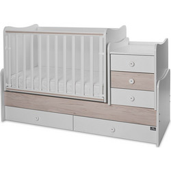 Lorelli Maxi Plus New Πολυμορφική Κούνια για Στρώμα 62x110cm White Light Oak 10150580045P