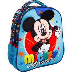 Must Disney Mickey Mouse Σχολική Τσάντα Πλάτης Νηπιαγωγείου Πολύχρωμη 564235