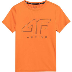 4F Παιδικό T-Shirt Κοντομάνικο Πορτοκαλί JSS23-TFTSM166-70S